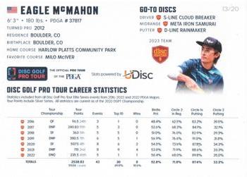 2023 Disc Golf Pro Tour - Silver #MPO46 Eagle McMahon Back